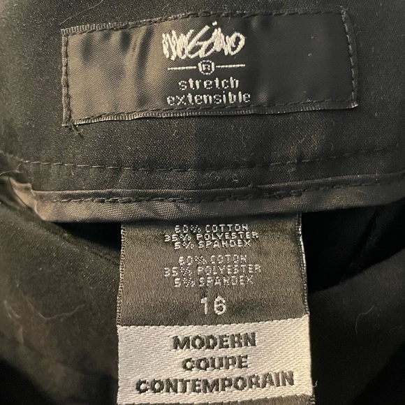 Mossimo size 16 women’s bootleg dress or work pants color black stretch - Picture 3 of 4
